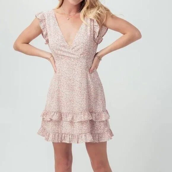 NWT Anthropologie Pink Floral Mini Dress Sundress - Picture 10 of 10
